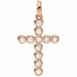 Collar Mujer Amen CROCE PICCOLA ARGENTO IP ORO ROSA E ZIRCONI Precio: 47.49999958. SKU: S7215235