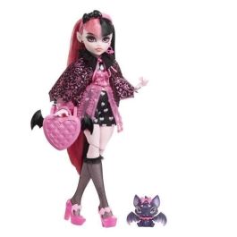 Monster High - Draculaura con mascota murciélago - Muñeca - MONSTER HIGH - HHK51 - MUÑECA MONSTER HIGH FASHION