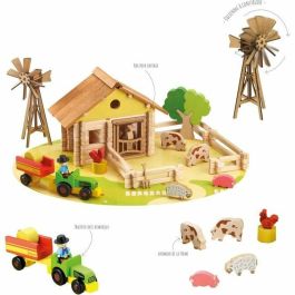 Jeujura Granja de Madera - Juego de Construcción - JEU3225280804101 - 145 Piezas