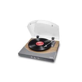 ION Premier LP Tocadiscos todo en uno con Bluetooth, USB y altavoces estéreo integrados - Acabado Madera
