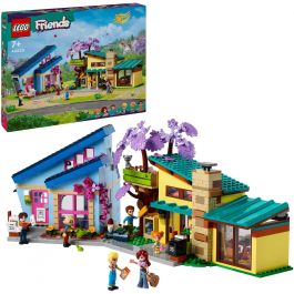 LEGO 42620 Friends Casas Familiares de Olly y Paisley, Muñeca de Juguete con Figuras y Accesorios