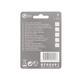 Q-connect Pilas Alcalinas D Blister 2 Unidades