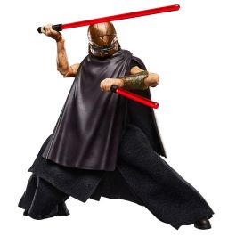 HASBRO Figura The Stranger Qimir Star Wars: The Acolyte The Black Series 15cm Articulada con Cabeza Alternativa y Sables de Luz
