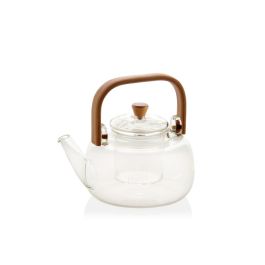 Andrea House Tetera de Vidrio con Asa de Bambú, 1 Litro Precio: 28.49999999. SKU: B19P8YRWCP