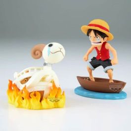 Banpresto BP28928P Figura Coleccionable Pre-pintada One Piece World Collectable Log Stories Monkey D. Luffy & Going Merry PVC ABS 8 cm Banpresto BP28928P Figura Coleccionable Pre-pintada One Piece World Collectable Log Stories Monkey D. Luffy & Going Merry PVC ABS 8 cm