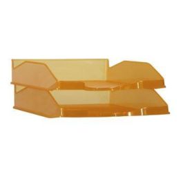 Archivo 2000 Bandeja Apilable 3 Posiciones Fondo Liso Formato Din A4 y Folio 345x255x60 mm Naranja Translúcido Precio: 1.79000019. SKU: B19NGXLD87