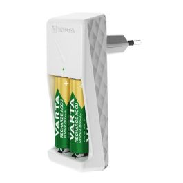 Varta Cargador de Pilas 2 AA/AAA Mini y 2xAA 2100 mAh con Protección y LED Blanco Varta Cargador de Pilas 2 AA/AAA Mini y 2xAA 2100 mAh con Protección y LED Blanco