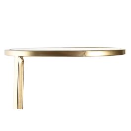 DKD Home Decor Estantería Dorado Metal Cristal 30 x 86 x 32.5 cm con 4 Estantes