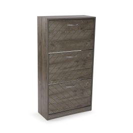Versa Zapatero 3 Cajones Niall Oscuro 24x57x107 cm Precio: 80.59000026. SKU: B1478NZ4TG