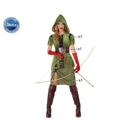 Disfraz Arquera Mujer Adulto Fantasía Verde Talla M-L