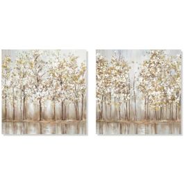 DKD Home Decor Cuadro Tradicional Beige Lienzo y MDF 2 x 90 x 90 cm (2 Unidades) Precio: 59.50000034. SKU: S3039144