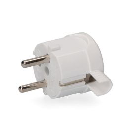 Cyllux Clavija 2p+t schuko ø 4,8mm 16A 250V blanca salida lateral