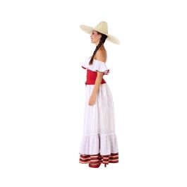 Disfraz Mejicana Vestido Blanco Adulto XL Disfraz Mejicana Vestido Blanco Adulto XL