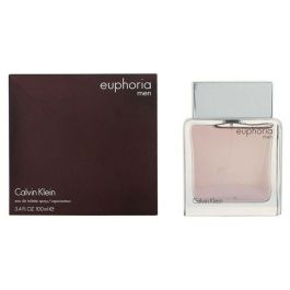 Calvin Klein Euphoria Men Eau de Toilette Vaporizador 100 ml para Hombre, Fragancia Masculina Amaderada Aromática con Jengibre y Ámbar