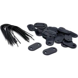 Nature Conjunto de 26 fijaciones de rejilla para pantallas y canales de plástico, gris antracita, con amarre y alambre plastificado de 14 cm. Precio: 16.98999962. SKU: B1AX7N3ACA