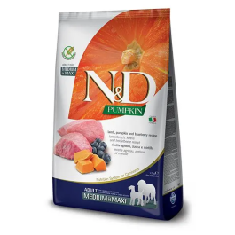 Farmina N&D Dog Pumpkin Medium Maxi Cordero 12 kg - Alimento para perros adultos sin cereales, con calabaza y cordero Precio: 73.51168. SKU: B1GBAM9VFB