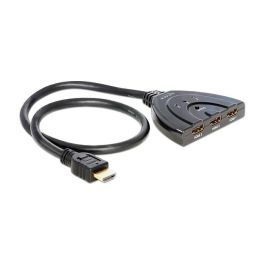 DeLOCK 87619 Switch HDMI bidireccional 3 en 1, con cable 0.6m, compatible HD 1080p (1920x1080), Plug and Play, Negro Precio: 21.9736. SKU: B1DD6RQN4P