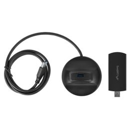 Lanberg NC-3000-WI Adaptador USB WiFi 6 AX3000 Tri-Band, 3000 Mbps, Compatible con USB 3.0, MU-MIMO, OFDMA, WPA3