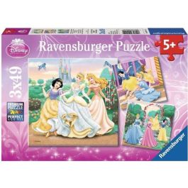 PRINCESAS DE DISNEY Puzzle 3 x 49 piezas - Disney