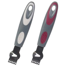 Cook Concept Raspador Cítricos Acero Inoxidable con Mango Antideslizante para Cocina y Repostería, Colores Surtidos, Medidas 15,2x2,5 cm