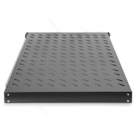 Digitus Baldas extraíbles 1HE 30x483x720mm para armarios 19", capacidad 65 kg, negro