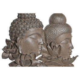 Figura Oriental DKD Home Decor Marron Negro 8 x 42 x 23 cm (2 Unidades)