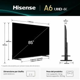 Smart TV Hisense 85A6Q 85" 4K Ultra HD LED HDR D-LED