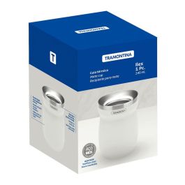 Recipiente para mate de acero inoxidable blanco 240 ml
