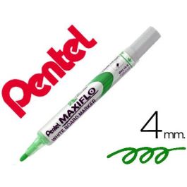 Rotulador Maxiflo Pentel Para Pizarra Blanca Color Verde 12 unidades Precio: 22.49999961. SKU: S8414980