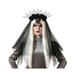 Corsage Negro con Rosas y Velo para Disfraz de Catrina, Bruja o Gótico - Ideal Día de Muertos y Halloween Precio: 2.95000057. SKU: B19YLWE9JN
