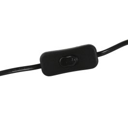 DKD Home Decor Lámpara Pie Urban Crudo Negro Metal Papel entelado Acero 22 x 150 x 22 cm Set de 3