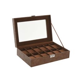 Caja-Joyero Home ESPRIT Marrón Poliuretano Cristal Madera MDF 30 x 20 x 8 cm Precio: 28.49999999. SKU: B1JTTA9RQG