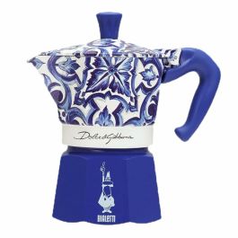 Cafetera Italiana Bialetti MOKA D&G Azul Acero Inoxidable 4 Tazas