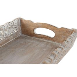 Juego de Bandejas Home ESPRIT Blanco Natural Indio Decapé 40,5 x 25,5 x 6,5 cm (2 Unidades) Juego de Bandejas Home ESPRIT Blanco Natural Indio Decapé 40,5 x 25,5 x 6,5 cm (2 Unidades)