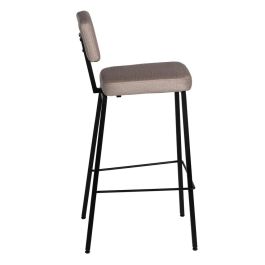 Taburete Beige Tejido-Metal Decoración 39 X 50,50 X 103 cm