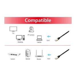EQUIP Patchkabel 605697 Cat6A S/FTP LSZH Negro 0.50m
