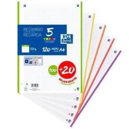 Oxford Recambio Classic A4 Sueltas 90 gr, Cuadrícula 4x4 mm, 5 Bandas de Color, Papel OptikPaper, EU Ecolabel Precio: 4.49999968. SKU: B1AGR63Z3S