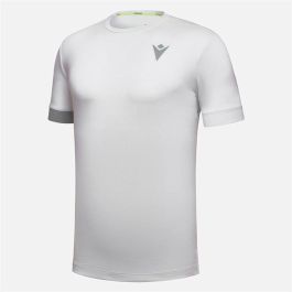 Camiseta de Manga Corta Hombre Macron Start Cb Juan Blanco Pádel S