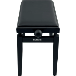 QUIKLOK Banqueta Piano Deluxe PB100 Madera Negra Mate Ajustable
