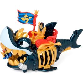 Magic Box Ppxsp112In11 Piratix King Shark Golden Teeth Figura Acción Tiburón Dientes Dorados Juguete Coleccionable +3 Años