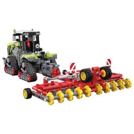 Cada Tractor de Orugas CLAAS Xerion 5000 con Arado 1336 Piezas - Modelo de Construcción Manual 1:32