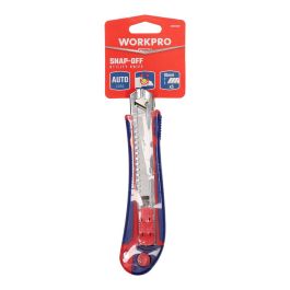Workpro Cúter de Carga Automática 18 mm con 5 Cuchillas Autocargables