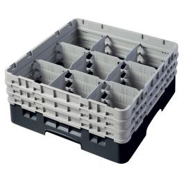 CAMBRO - 9S638-151 - Cesta de lavado 9 comp. 3 alturas - 14,8 cm Ø máx. - alt. máx. 17,6 cm - 50 x 50 x 22,5 cm - Gris claro Precio: 76.4999994. SKU: B1KB6SRVYW