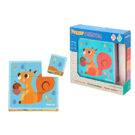 Imaginovo Puzle Infantil de Madera Cubos de Animales +24 Meses 15 Piezas 12 Patrones 22x22x6.4cm Precio: 12.79000008. SKU: B1BLZ9H5EB