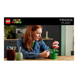 Lego Super Mario 71426 Planta Piraña, Figura Articulada con Tubo y 2 Piezas, Modelo para Adultos, Idea de Regalo