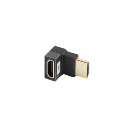 Lanberg Adaptador HDMI 8K Macho-Hembra Ángulo, Conectores Chapados en Oro, Soporte HDR, HDMI 2.1, 48 Gbit/s