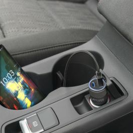 4smarts Cargador Coche Rapid+ con Quick Charge y PD 27W Negro 464448