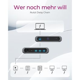 ICY BOX IB-HUB801-TB4 Thunderbolt 4 HUB 4-Port 3xThunderbolt 4 y 1xUSB 3.1