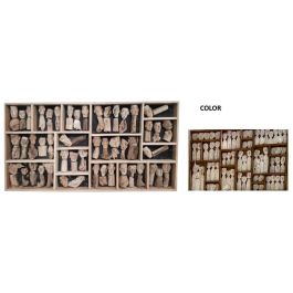 DKD Home Decor Decoración Pared Colonial Estilo Tribu Teca Blanco 120 x 60 x 6 cm Precio: 98.68999943. SKU: B17FDZPT7E