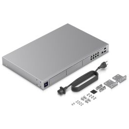 Ubiquiti UniFi Dream Machine Pro Max, Conmutador de Red Gestionado con 9 Puertos RJ-45 2.5G Ethernet 1U para Rack Gris
